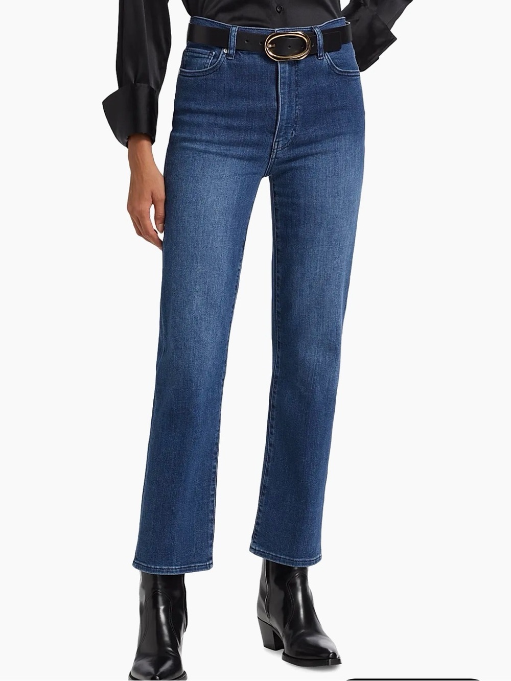 FRAME Le Sleek Straight High-Rise Jeans